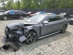 Salvage cars for sale from Copart Waldorf, MD: 2012 Audi S5 Premium Plus