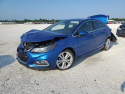 Salvage cars for sale from Copart Arcadia, FL: 2017 Chevrolet Cruze Premier