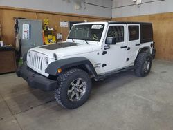 Salvage cars for sale at Kincheloe, MI auction: 2015 Jeep Wrangler Unlimited Sport