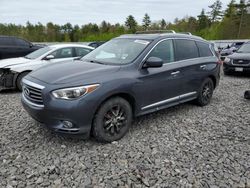 Salvage cars for sale at Windham, ME auction: 2013 Infiniti JX35