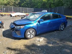 Salvage cars for sale from Copart Waldorf, MD: 2017 Hyundai Ioniq Blue