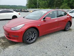 Salvage cars for sale at Concord, NC auction: 2020 Tesla Model 3