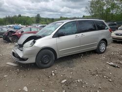 Salvage cars for sale from Copart Candia, NH: 2005 Toyota Sienna CE