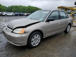 Salvage cars for sale at Windsor, NJ auction: 2001 Honda Civic EX