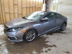 Salvage cars for sale at Houston, TX auction: 2019 Honda Civic EX