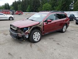 Subaru Outback 2.5i Premium salvage cars for sale: 2017 Subaru Outback 2.5I Premium