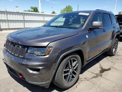 Jeep Grand Cherokee Trailhawk salvage cars for sale: 2018 Jeep Grand Cherokee Trailhawk