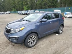 Salvage cars for sale from Copart Graham, WA: 2016 KIA Sportage LX