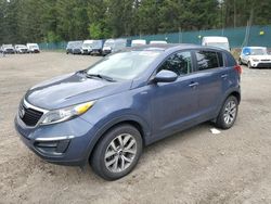 Salvage cars for sale at Graham, WA auction: 2016 KIA Sportage LX