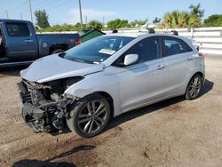 Salvage cars for sale at Miami, FL auction: 2017 Hyundai Elantra GT