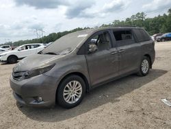 Salvage cars for sale at Greenwell Springs, LA auction: 2014 Toyota Sienna XLE