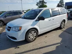 Salvage cars for sale from Copart Woodhaven, MI: 2017 Dodge Grand Caravan SE