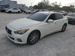 Salvage cars for sale at Opa Locka, FL auction: 2015 Infiniti Q50 Base
