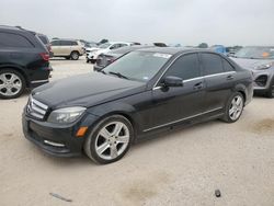 Salvage cars for sale from Copart San Antonio, TX: 2011 Mercedes-Benz C300