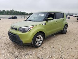 Salvage cars for sale from Copart New Braunfels, TX: 2015 KIA Soul