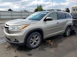 Salvage cars for sale at Littleton, CO auction: 2014 Toyota Highlander XLE