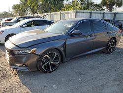 Salvage cars for sale at Riverview, FL auction: 2019 Honda Accord Sport