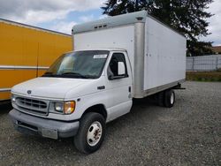 Salvage cars for sale from Copart Graham, WA: 2002 Ford Econoline E350 Super Duty Cutaway Van