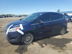 Salvage cars for sale at Woodhaven, MI auction: 2016 Ford C-MAX Premium SEL