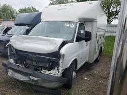 Salvage trucks for sale at Davison, MI auction: 2020 Chevrolet Express G3500