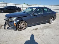 Salvage cars for sale from Copart Walton, KY: 2013 Mercedes-Benz C 300 4matic