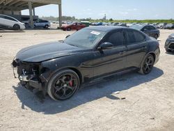 Salvage cars for sale at West Palm Beach, FL auction: 2019 Alfa Romeo Giulia TI