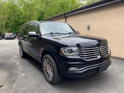 Salvage cars for sale from Copart Mendon, MA: 2017 Lincoln Navigator L Select