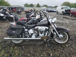 Salvage motorcycles for sale at Glassboro, NJ auction: 2006 Harley-Davidson Flstci