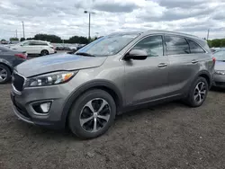 Salvage cars for sale at East Granby, CT auction: 2016 KIA Sorento EX