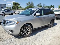 Salvage cars for sale from Copart Opa Locka, FL: 2016 Nissan Pathfinder S