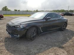 Salvage cars for sale from Copart Houston, TX: 2018 Infiniti Q60 Luxe 300