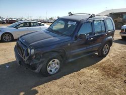 Salvage cars for sale at Brighton, CO auction: 2006 Jeep Liberty Sport