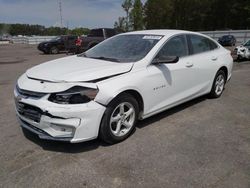 Salvage cars for sale from Copart Dunn, NC: 2016 Chevrolet Malibu LS