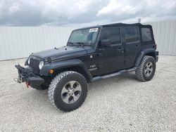 Salvage cars for sale at Arcadia, FL auction: 2017 Jeep Wrangler Unlimited Sahara