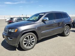 Salvage cars for sale at Fresno, CA auction: 2017 Jeep Grand Cherokee Overland