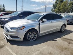 Salvage cars for sale at Rancho Cucamonga, CA auction: 2017 Ford Fusion SE
