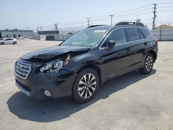 Salvage cars for sale from Copart Sun Valley, CA: 2015 Subaru Outback 2.5I Limited
