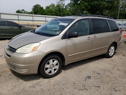 Salvage cars for sale at Chatham, VA auction: 2004 Toyota Sienna CE