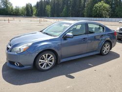 Salvage cars for sale at Arlington, WA auction: 2013 Subaru Legacy 2.5I Limited