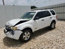 Salvage cars for sale from Copart New Braunfels, TX: 2008 Ford Escape XLT