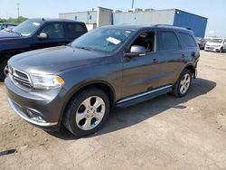 Salvage cars for sale from Copart Woodhaven, MI: 2015 Dodge Durango Limited