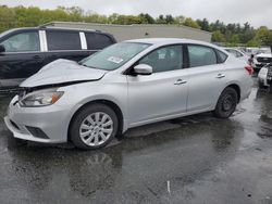 Salvage cars for sale at Exeter, RI auction: 2017 Nissan Sentra S
