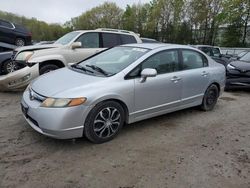 Salvage cars for sale at North Billerica, MA auction: 2008 Honda Civic LX