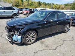 Salvage cars for sale at Exeter, RI auction: 2016 Infiniti Q50 Base