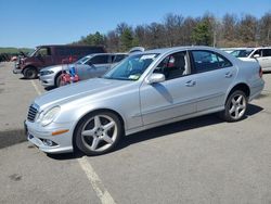 Salvage cars for sale at Brookhaven, NY auction: 2009 Mercedes-Benz E 550 4matic