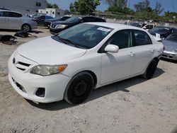 Salvage cars for sale from Copart Opa Locka, FL: 2011 Toyota Corolla Base