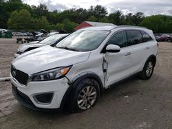 Salvage cars for sale at Mendon, MA auction: 2016 KIA Sorento LX