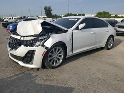 Salvage cars for sale at Miami, FL auction: 2020 Cadillac CT5 Luxury