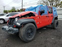 Salvage cars for sale at New Britain, CT auction: 2019 Jeep Wrangler Unlimited Sport