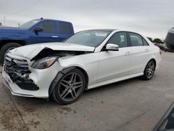 Salvage cars for sale from Copart Grand Prairie, TX: 2014 Mercedes-Benz E 350 4matic